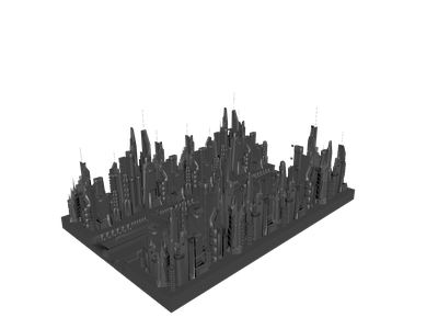 Sci Fi City 3d Models Free