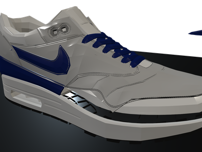 nike air 3d model